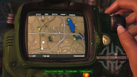 Carte de la couleur avec des symboles pour Fallout 4