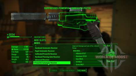 Overpowered Weapon mods für Fallout 4