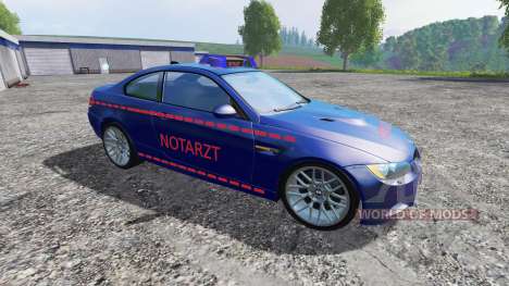 BMW M3 (E92) Notartzt v1.2 pour Farming Simulator 2015
