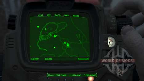 Immersive Map 4k - BLUEPRINT Inv. - No Squares für Fallout 4