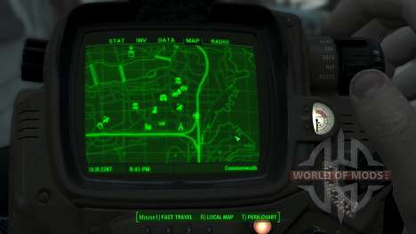 Immersive Map 4k - BLUEPRINT Inv. - Big Squares für Fallout 4