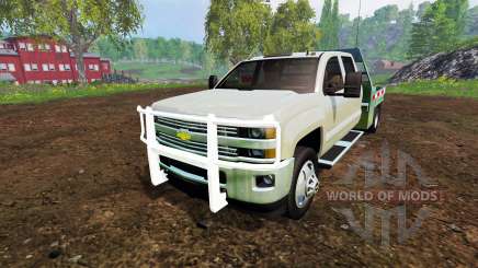 Chevrolet Silverado 3500 [flatbed] v7.0 pour Farming Simulator 2015