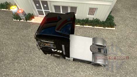 V8 de la peau pour l'HOMME camions pour Euro Truck Simulator 2