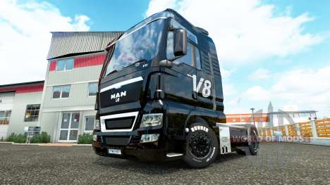 V8 skin für MAN LKW für Euro Truck Simulator 2