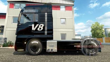 V8 de la peau pour l'HOMME camions pour Euro Truck Simulator 2