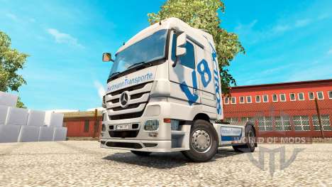 Hartmann Transporte Haut für LKW Mercedes-Benz für Euro Truck Simulator 2