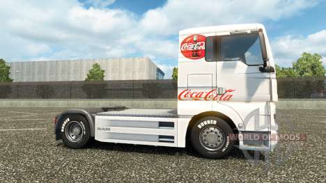 Haut Coca-Cola auf dem LKW MAN für Euro Truck Simulator 2