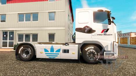La peau Adidas pour Volvo camion pour Euro Truck Simulator 2