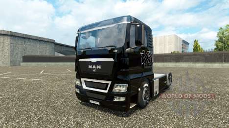 La peau sur le V8 camion MAN v2.0 pour Euro Truck Simulator 2
