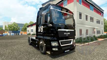 V8 de la peau pour l'HOMME camions pour Euro Truck Simulator 2