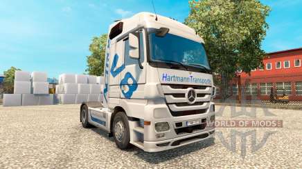 Hartmann Transporte de la peau pour les camions Mercedes-Benz pour Euro Truck Simulator 2