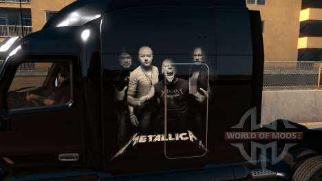 Skin Metallica for Peterbilt 579 für American Truck Simulator