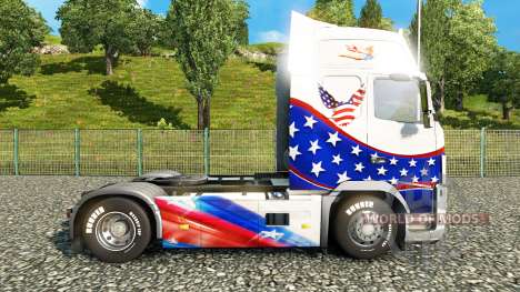 Haut Stars & Stripes auf einem Volvo für Euro Truck Simulator 2