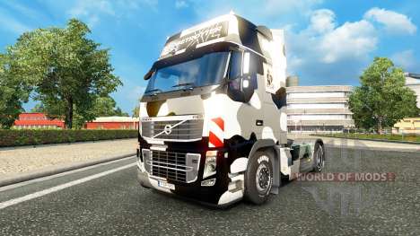 Haut us Army Schnee auf einem Volvo truck für Euro Truck Simulator 2