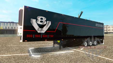 De la peau pour Scania V8 Schmitz remorque pour Euro Truck Simulator 2