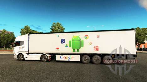 Google peau pour Scania camion pour Euro Truck Simulator 2