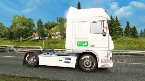 Skin PFAB on-tracteur DAF pour Euro Truck Simulator 2