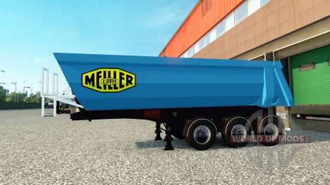 Haut Meiller Kipper Auflieger auf das für Euro Truck Simulator 2