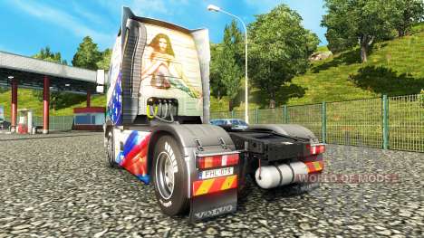 La peau de Stars & Stripes sur une Volvo pour Euro Truck Simulator 2