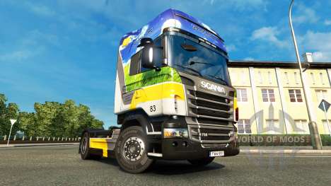Gasunie de Transport de la peau pour Scania cami pour Euro Truck Simulator 2