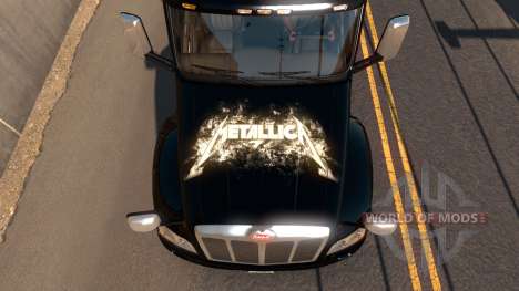 Skin Metallica for Peterbilt 579 pour American Truck Simulator