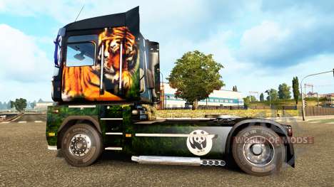Tiger skin für Renault-LKW für Euro Truck Simulator 2