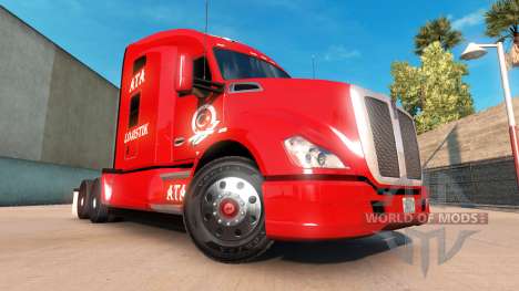 ATA-Logistik-skin für die Kenworth-Zugmaschine für American Truck Simulator