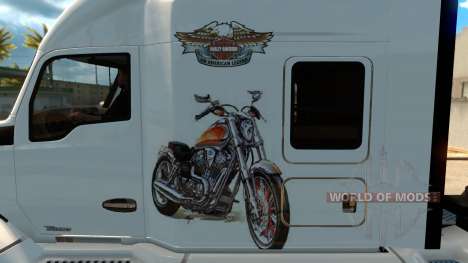 Kenworth T680 Harley Davidson Skin pour American Truck Simulator