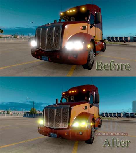 Feux jaunes pour American Truck Simulator
