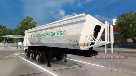 Bardon Agrégats de la peau sur la remorque pour Euro Truck Simulator 2