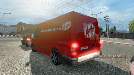 Ford Transit KitKat pour Euro Truck Simulator 2