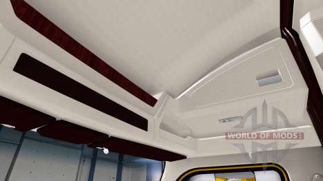 Blanc Kenworth T680 intérieur pour American Truck Simulator