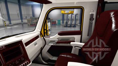 Weiße Kenworth T680 Innenraum für American Truck Simulator