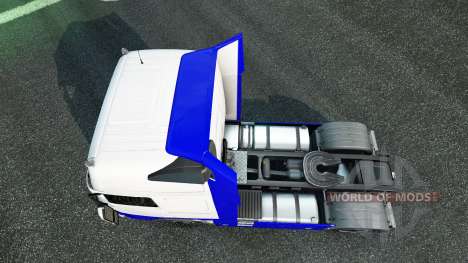 Peau Bleu-Blanc dans la Volvo pour Euro Truck Simulator 2