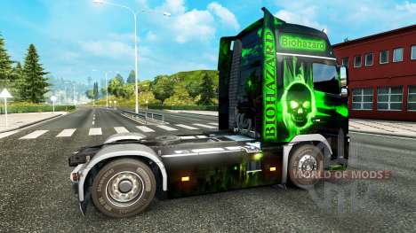 Biohazard skin für Volvo-LKW für Euro Truck Simulator 2