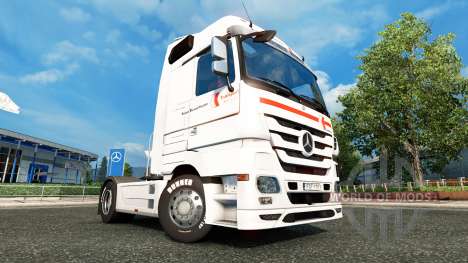 La peau Klaus Bosselmann sur le tracteur Mercede pour Euro Truck Simulator 2