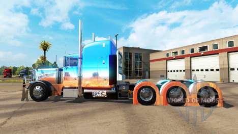 La peau Caveira sur les camions Peterbilt 379 pour American Truck Simulator
