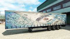 La peau Gerolsteiner sur la remorque pour Euro Truck Simulator 2