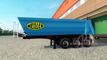 La peau Meiller Kipper semi-remorque à l' pour Euro Truck Simulator 2