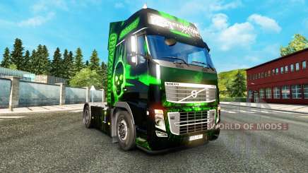 Biohazard skin für Volvo-LKW für Euro Truck Simulator 2