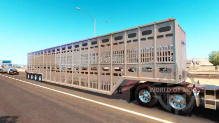 Die Tier-transport-Auflieger für American Truck Simulator