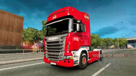 La peau de Coca-Cola camion Scania pour Euro Truck Simulator 2