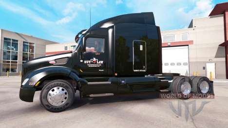 Die Haut von Outlaw Transport auf LKW Peterbilt für American Truck Simulator