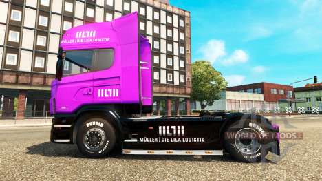 Muller peaux pour les camions MAN, Scania et Vol pour Euro Truck Simulator 2