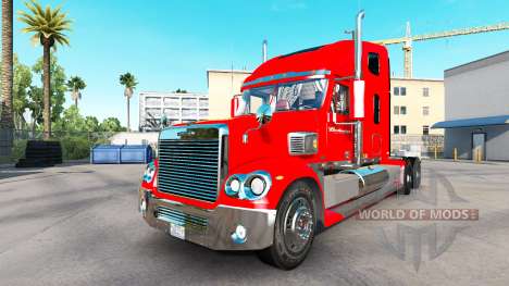 La peau sur la Budweiser tracteur Freightliner C pour American Truck Simulator