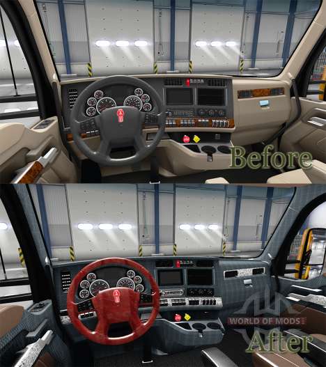 De nouvelles couleurs de l'intérieur Kenworth T6 pour American Truck Simulator