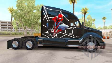 Spiderman peau pour tracteur Kenworth pour American Truck Simulator