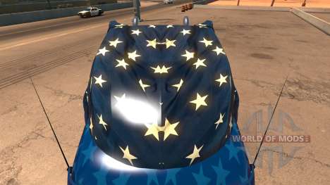 Captain America-skin für den truck Peterbilt 579 für American Truck Simulator