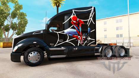 Spiderman peau pour tracteur Kenworth pour American Truck Simulator