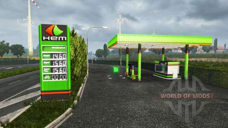 Européen de la station d'essence pour Euro Truck Simulator 2